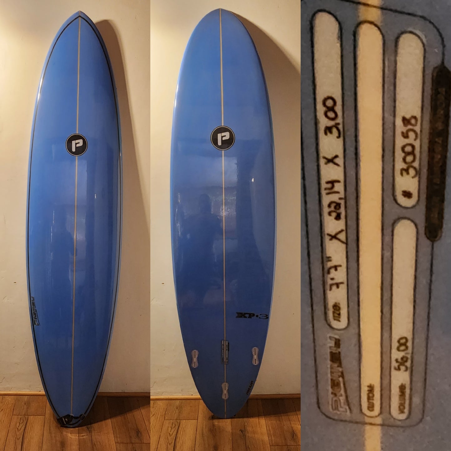 Funboard Pro-Ilha Xp-3 7.7X22.14X3.0 De 56.0 Lts.