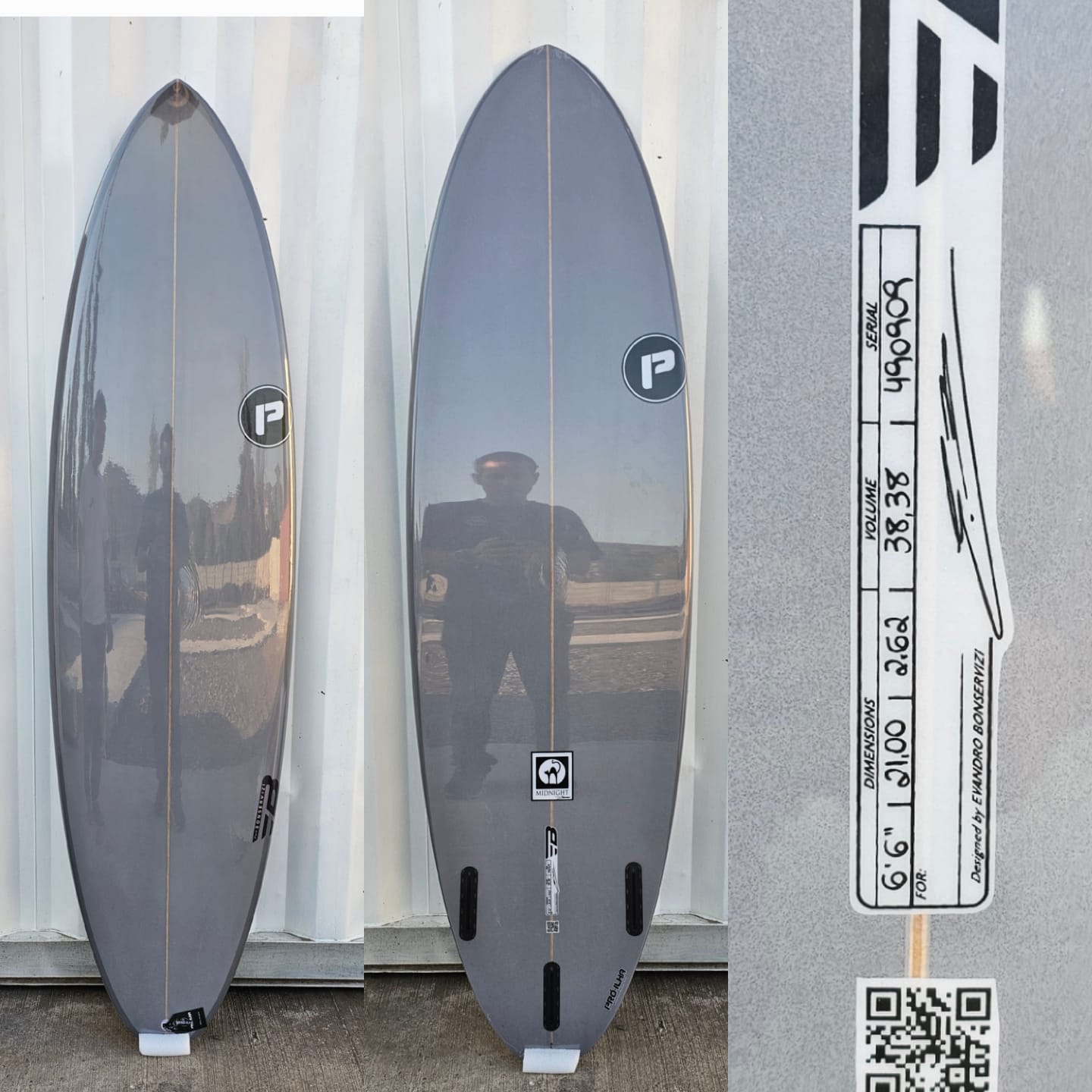 Mid Lenght Pro-Ilha Midnigth 6.6X21.00X2.62X38.38 Lts. Gray