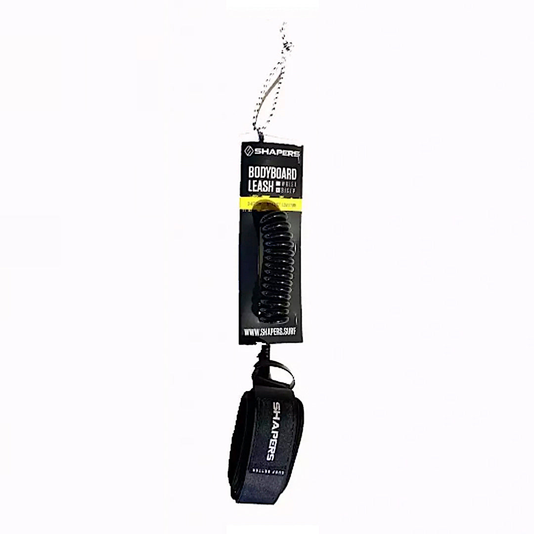 Leash para Bodyboard Shapers de 4Ft. con amarre en muñeca color Negro