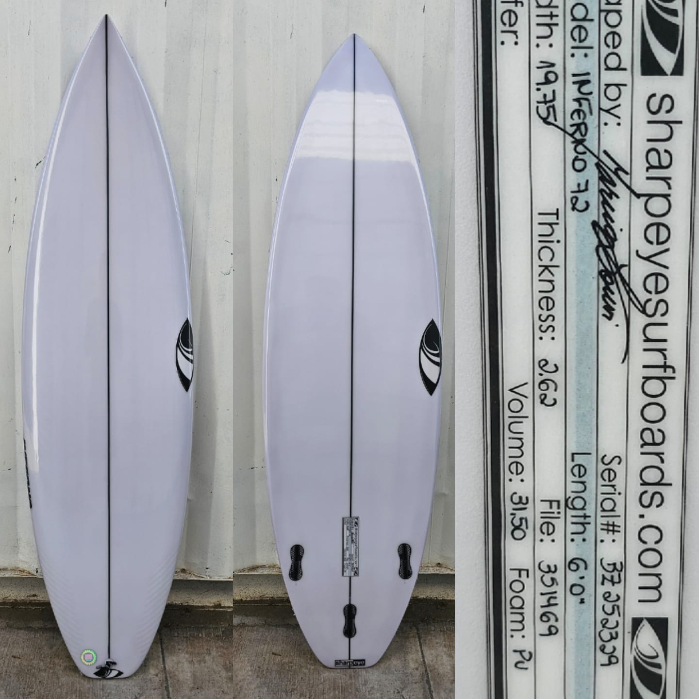 Tabla de Surf Sharpeye Inferno 72 6'0" · 31.5 L