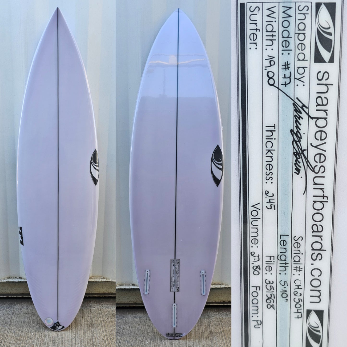 Tabla de Surf Sharpeye #77 5'10" · 27,80 L