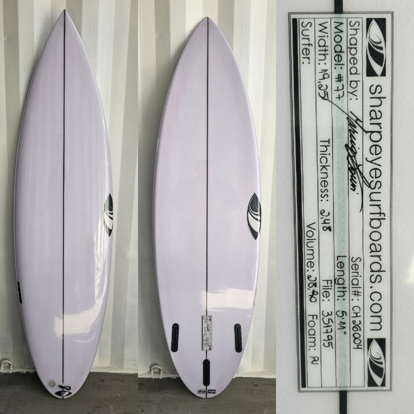 Tabla de Surf Sharpeye #77 5'10" · 28,90 L