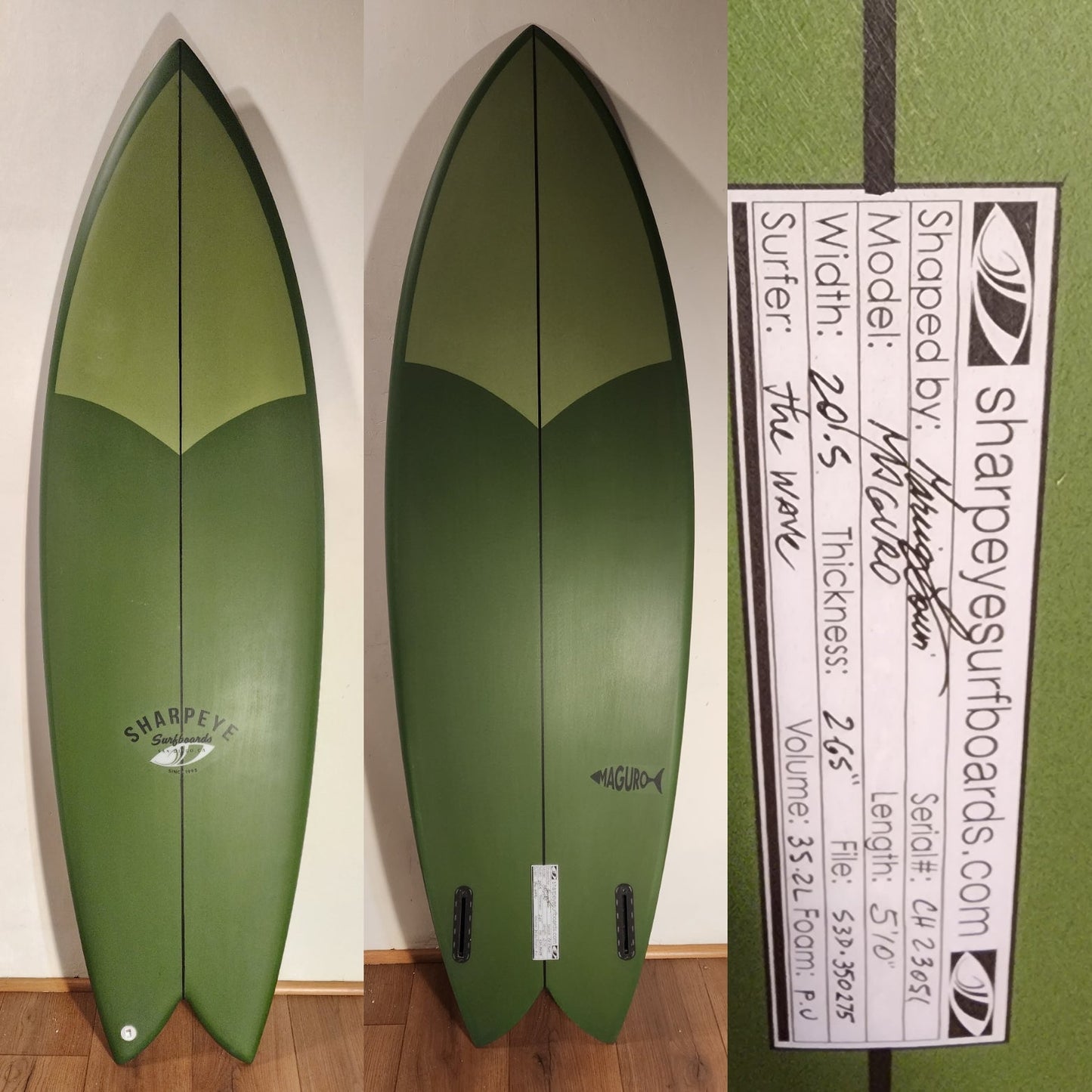 Maguro 5.10X20.5X2.65 35.2L