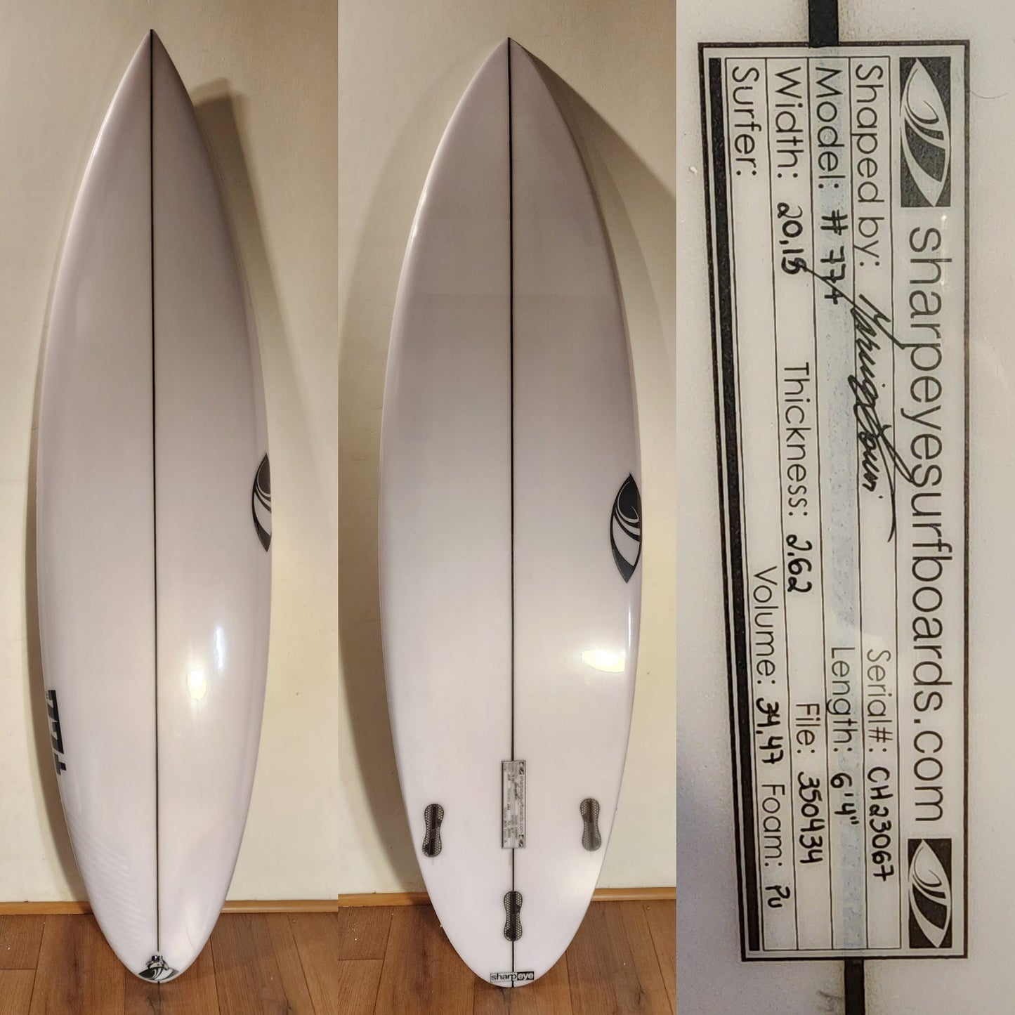 Tabla de Surf High performance modelo: 77+ 6.4X20.15X2.62 34.47L