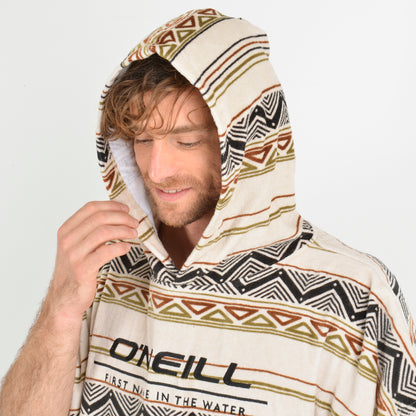 PONCHO TOALLA  ONEILL ADULTO AZTEC BEIGE