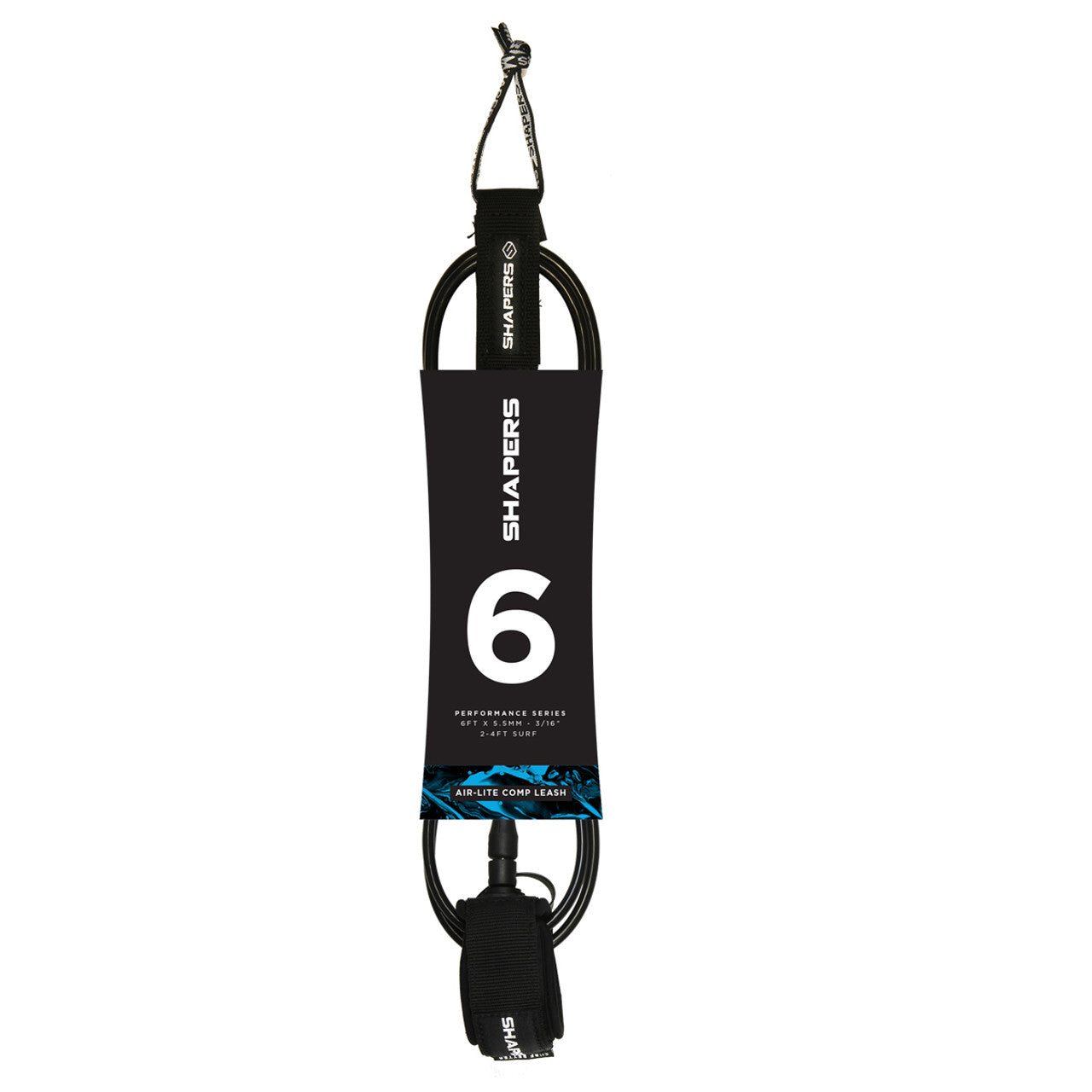 6ft Comp Leash - Black