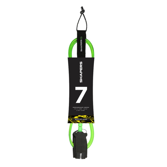 Leash Shapers 7Ft REGULAR color Verde