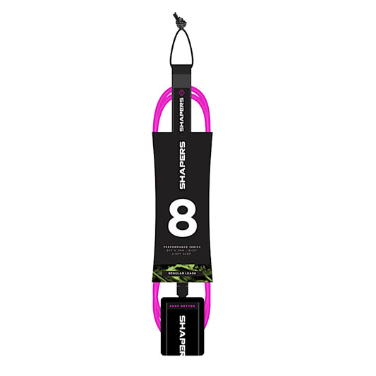 Leash Shapers 8ft Regular color Rosado