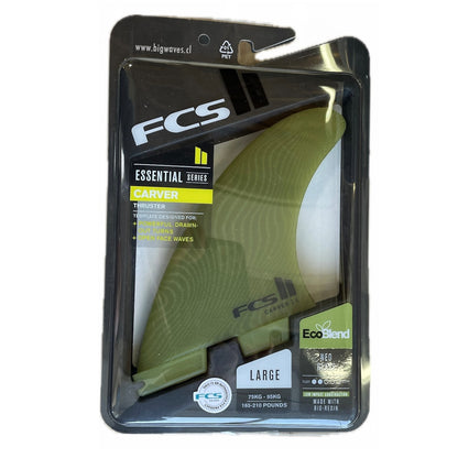 Quillas FCS II Carver EcoBlend NeoGlass Tri Fin Large