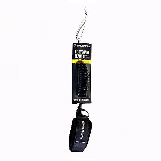Leash para Bodyboard Shapers de 4Ft. con amarre en muñeca color Negro