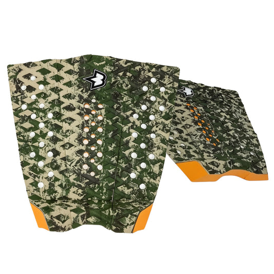 Deck Antiresbalante Banana Wax Performance Tailpad 3 - camuflado verde beige