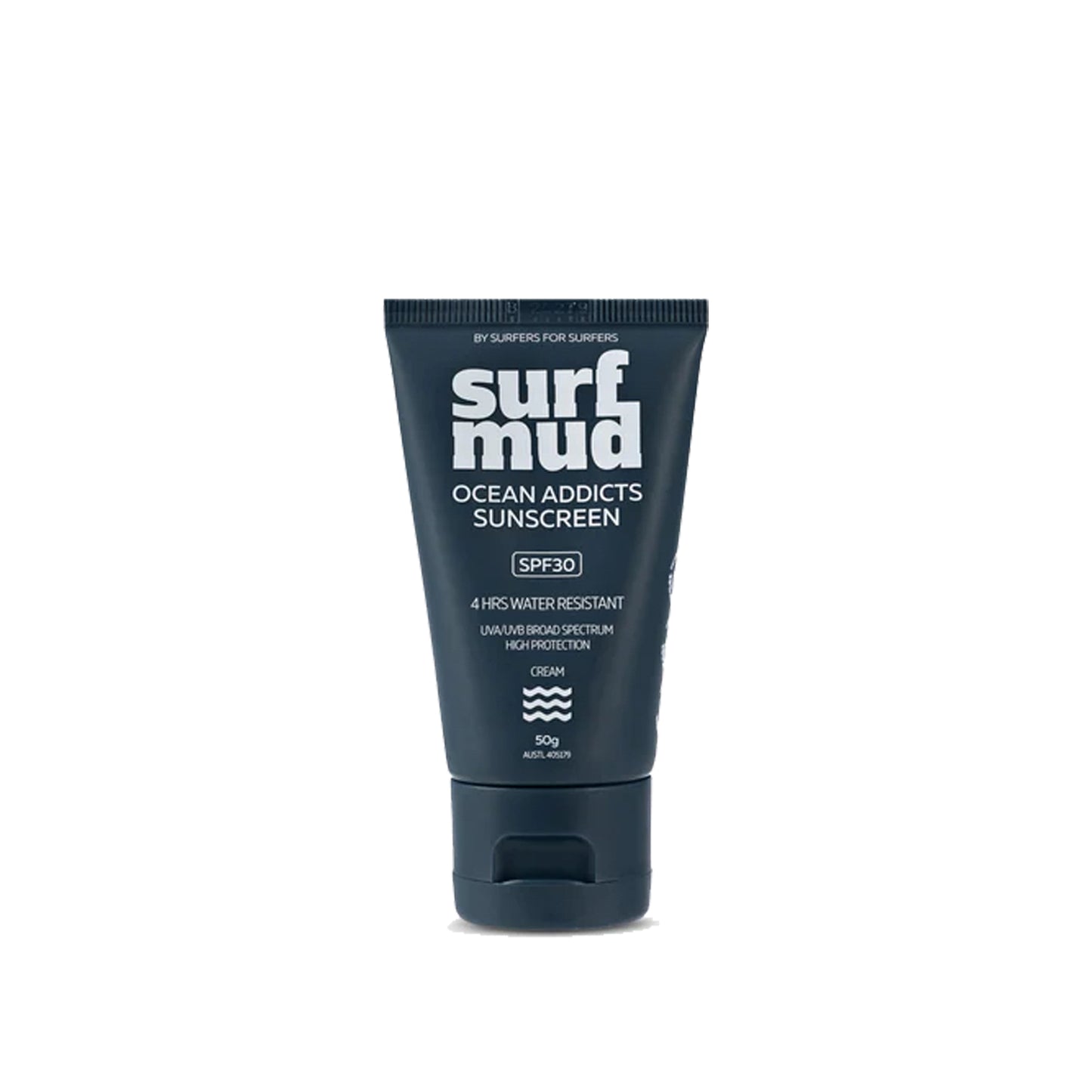 Protector Solar en Crema SURFMUD Ocean Addicts Sunscreen 30spf. 50g.