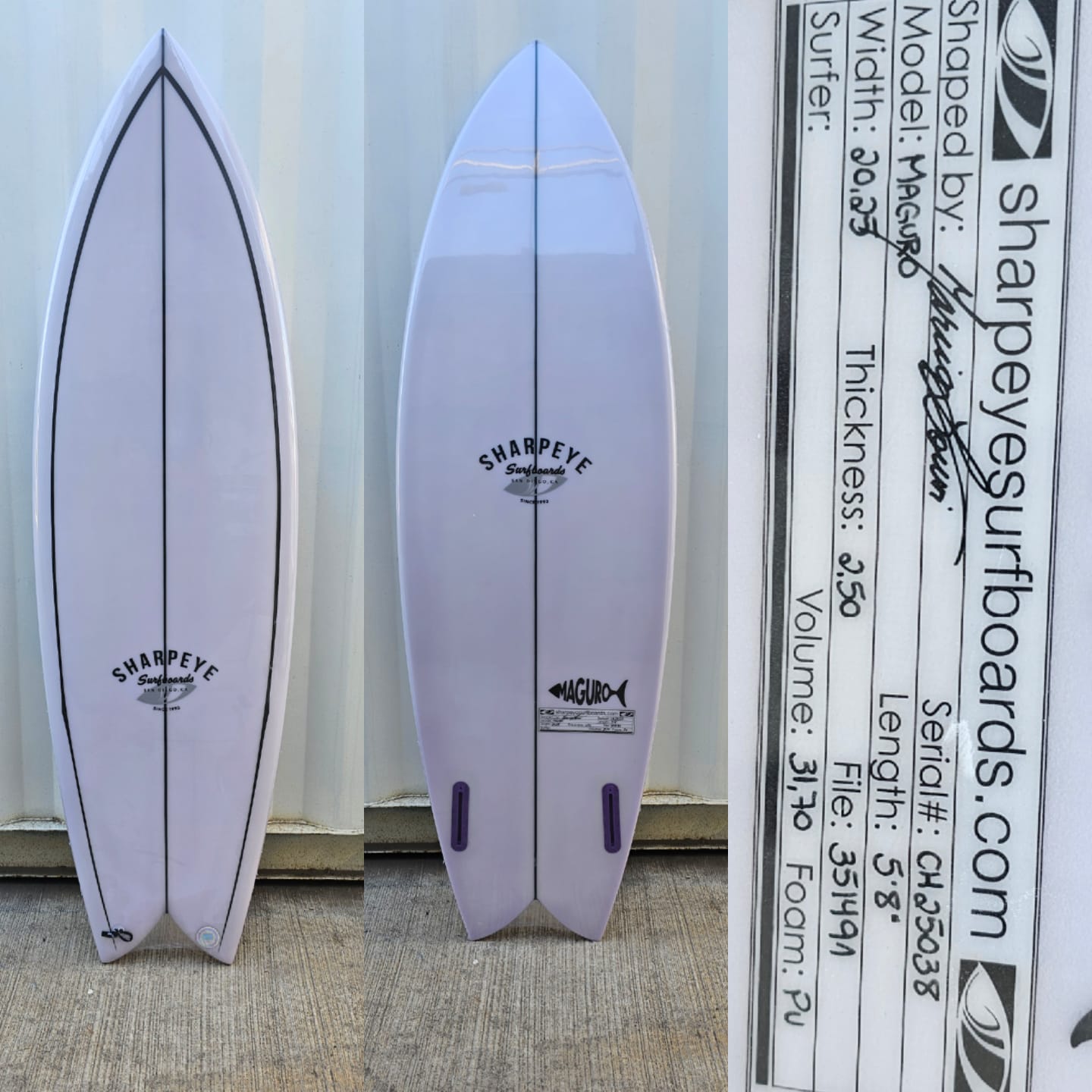 Tabla de Surf Sharpeye Maguro 5'8" · 31.7 L