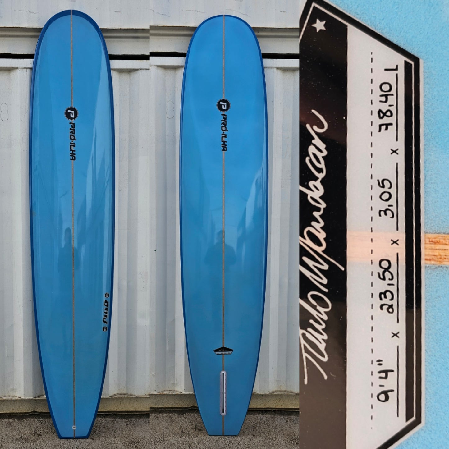 Tabla de Surf Longboard Pro-Ilha 9'4" · 78,40 Litros.