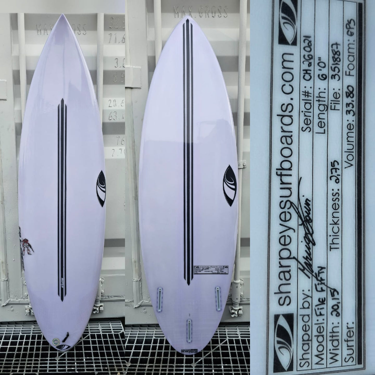 Tabla de Surf Sharpeye File Fifty 6'0" · 33.80L