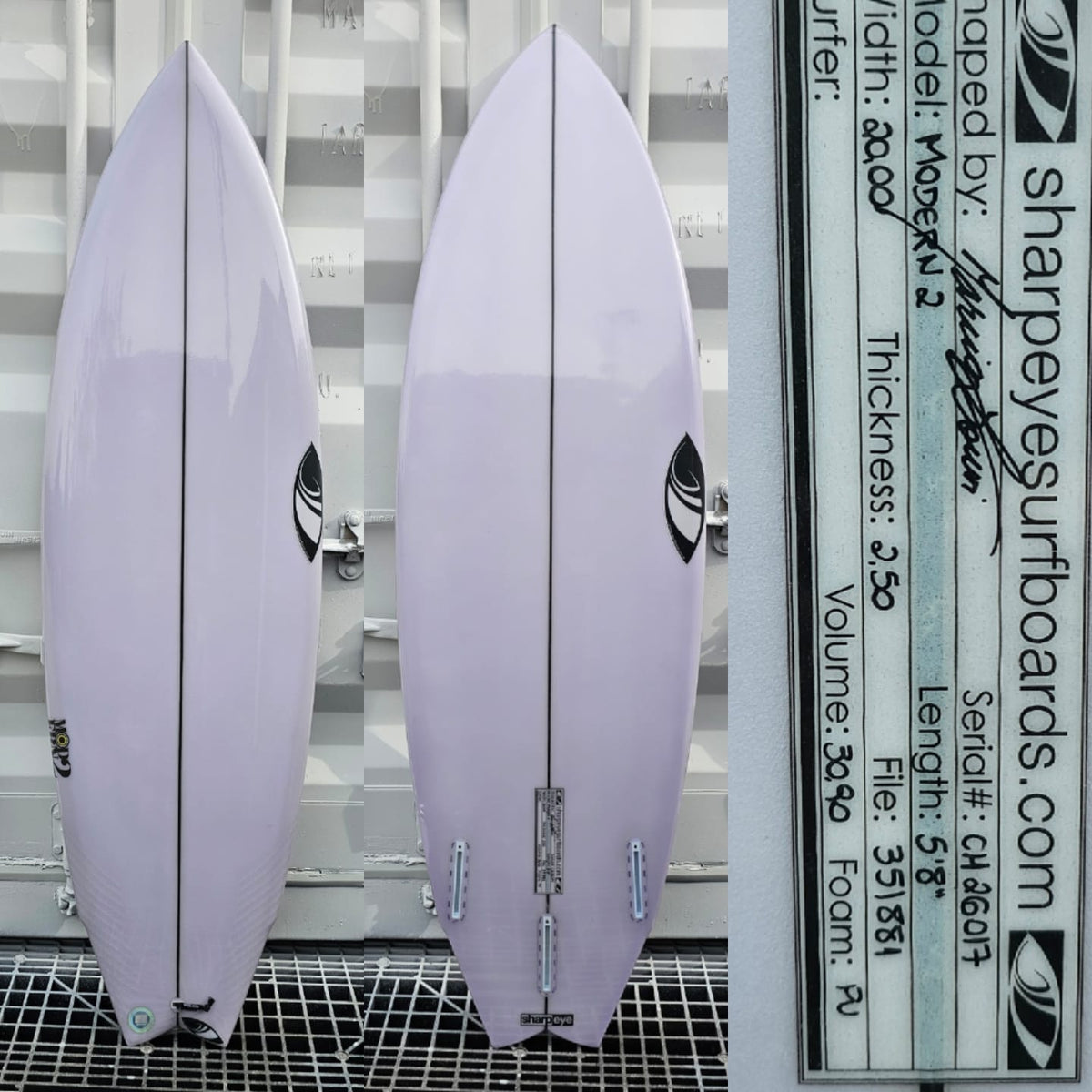 Tabla de Surf Sharpeye Modern 2 5'8" · 30.90L