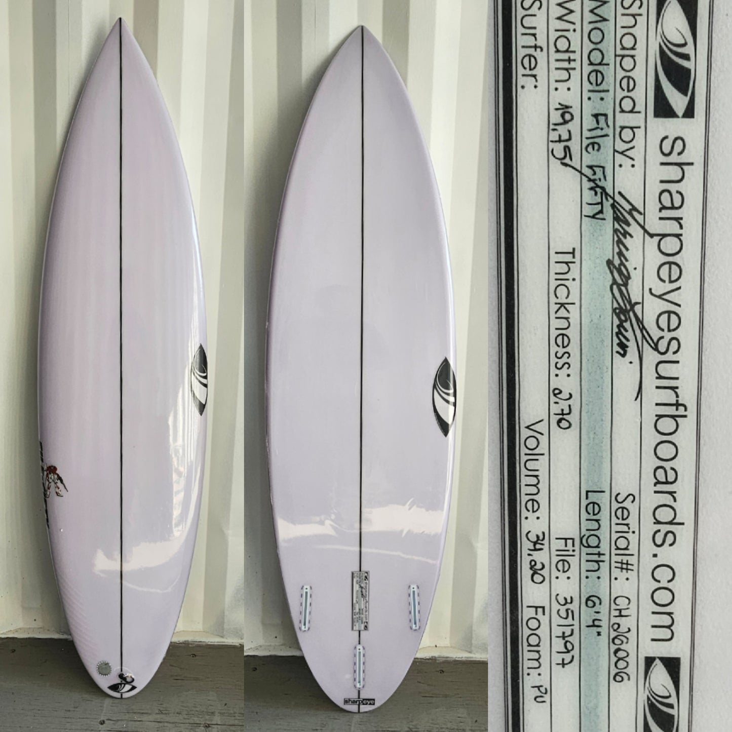 Tabla de Surf Sharpeye File Fifty  6'4" · 34,20 L