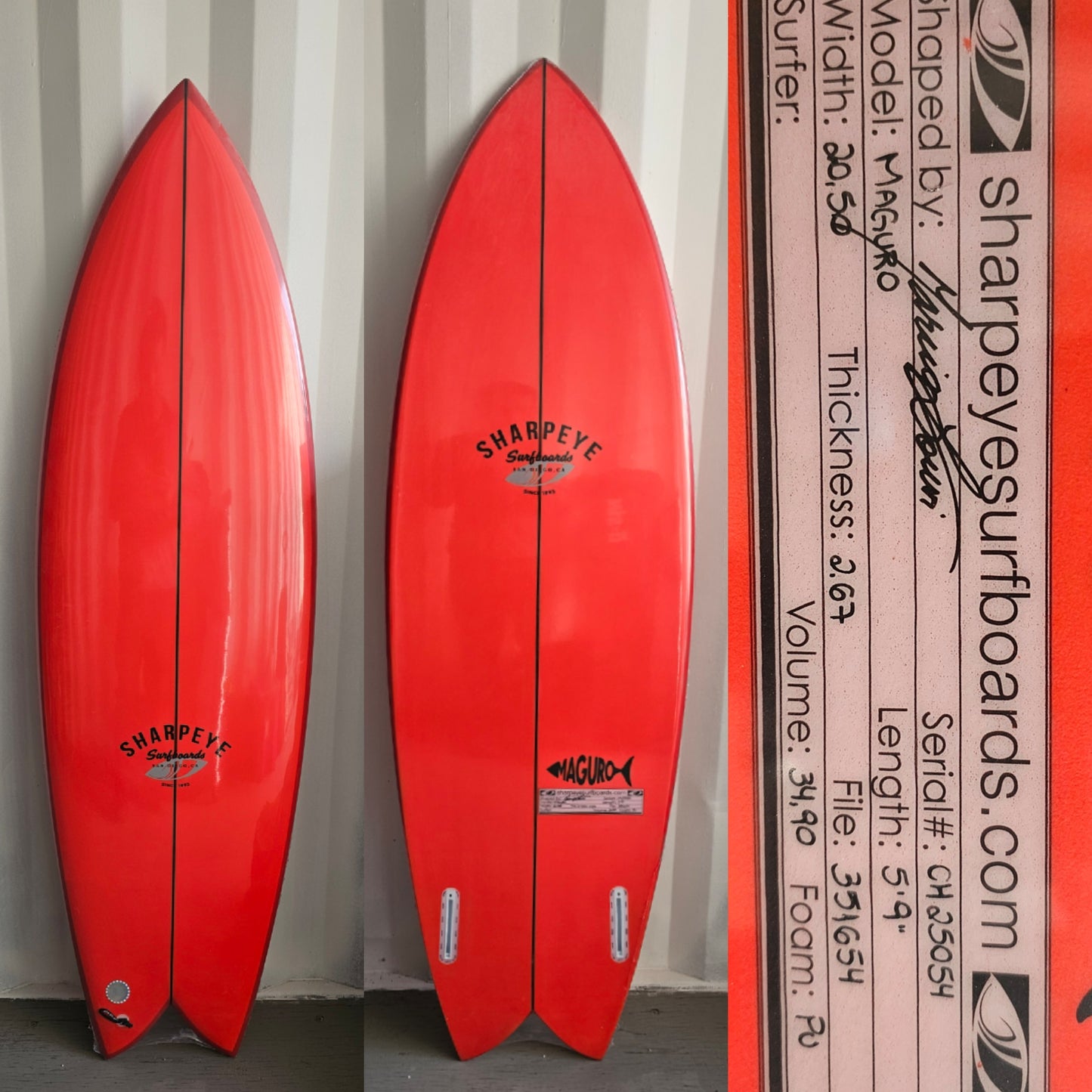 Tabla de Surf Sharpeye Maguro 5'9" - 34,90 L
