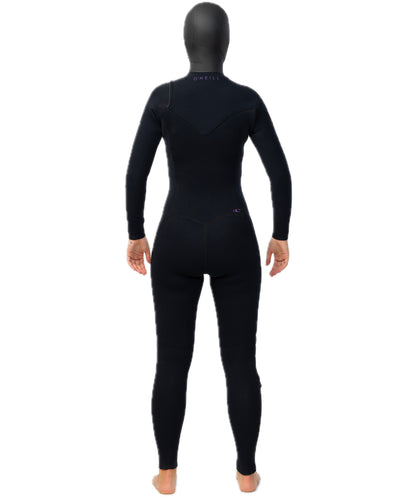 Traje de Surf Mujer O'Neill REACTOR 2 GBS CZ FULL W/ HOOD 5/4MM - Negro