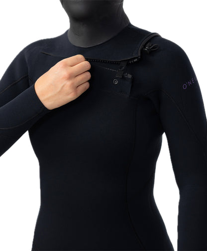 Traje de Surf Mujer O'Neill REACTOR 2 GBS CZ FULL W/ HOOD 5/4MM - Negro