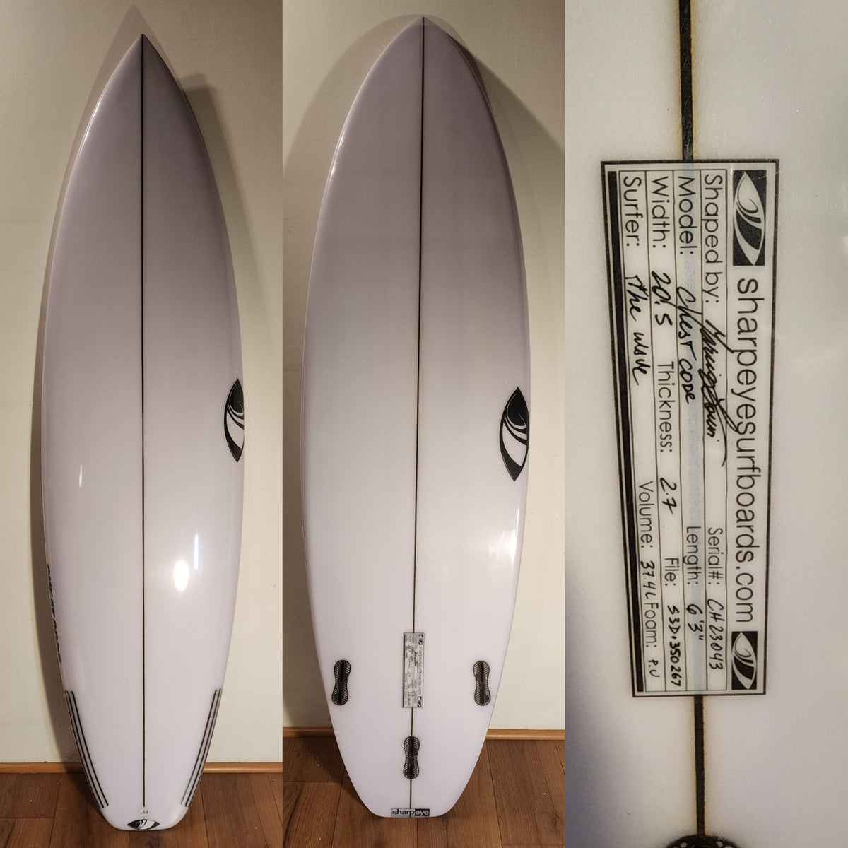 Tabla de Surf Sharpeye Cheat Code 6'3" · 37.4 L